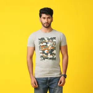 Mens T- Shirt-Grey