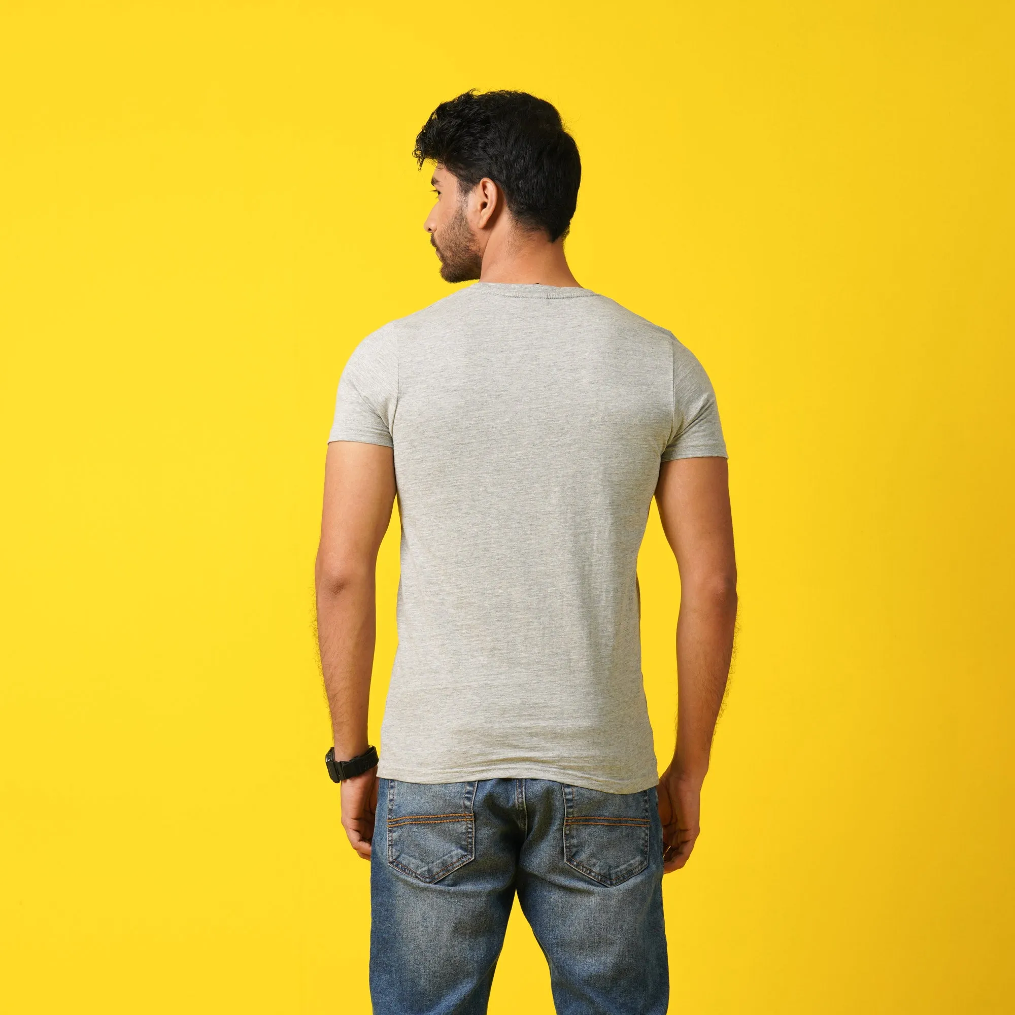 Mens T- Shirt-Grey
