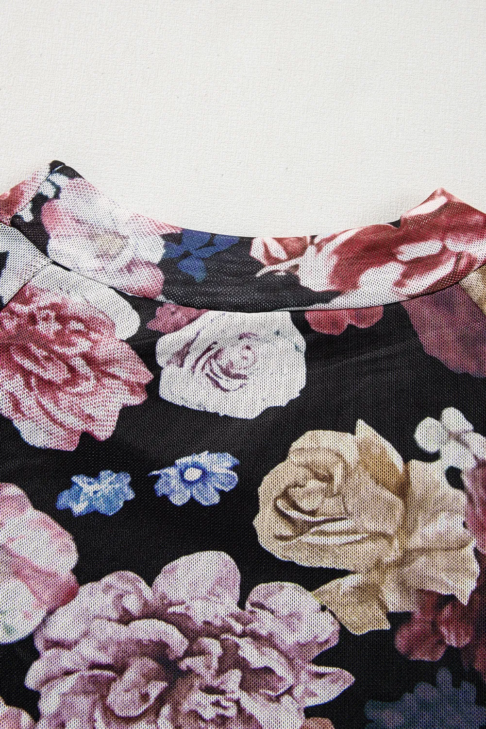 Mesh Floral Top