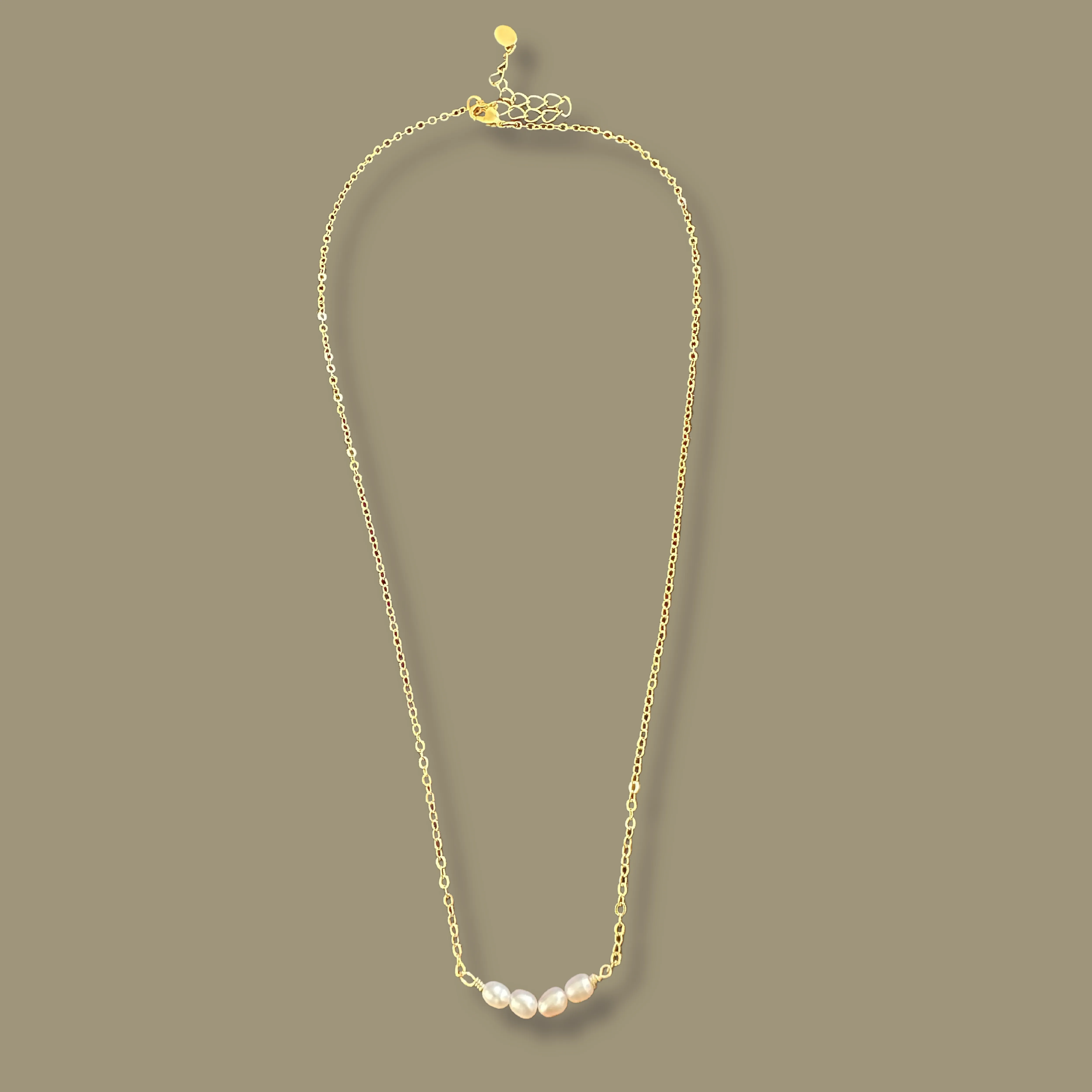 Minimalist Pearl Bead Necklace, Choker Necklace, Bridesmaid Wedding Necklace, Dainty Pearl Necklace, Freshwater Pearl Necklace, Gift For Her.