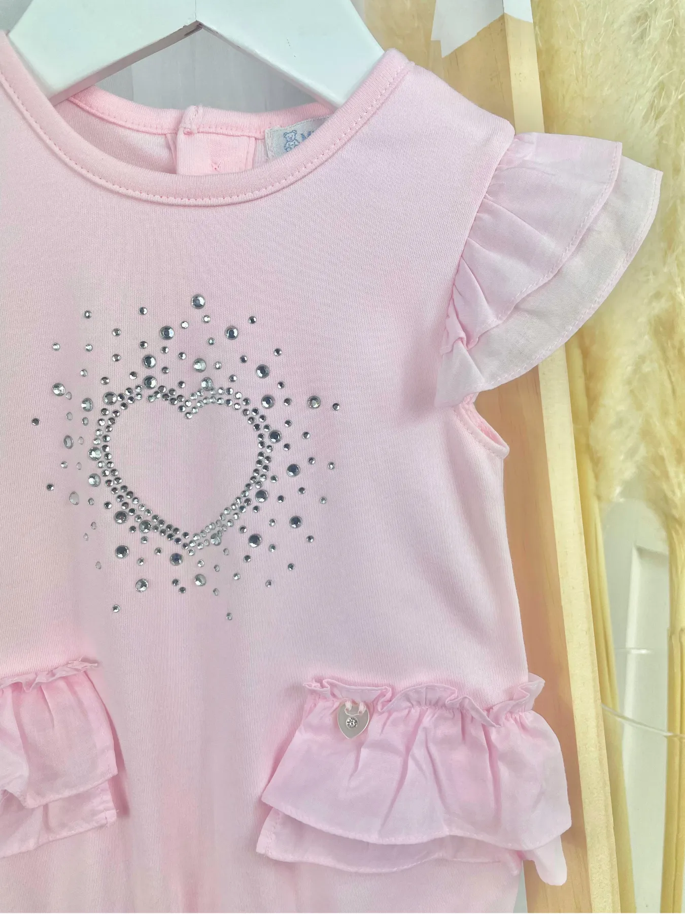 Mintini Baby Girl Sparkle Romper
