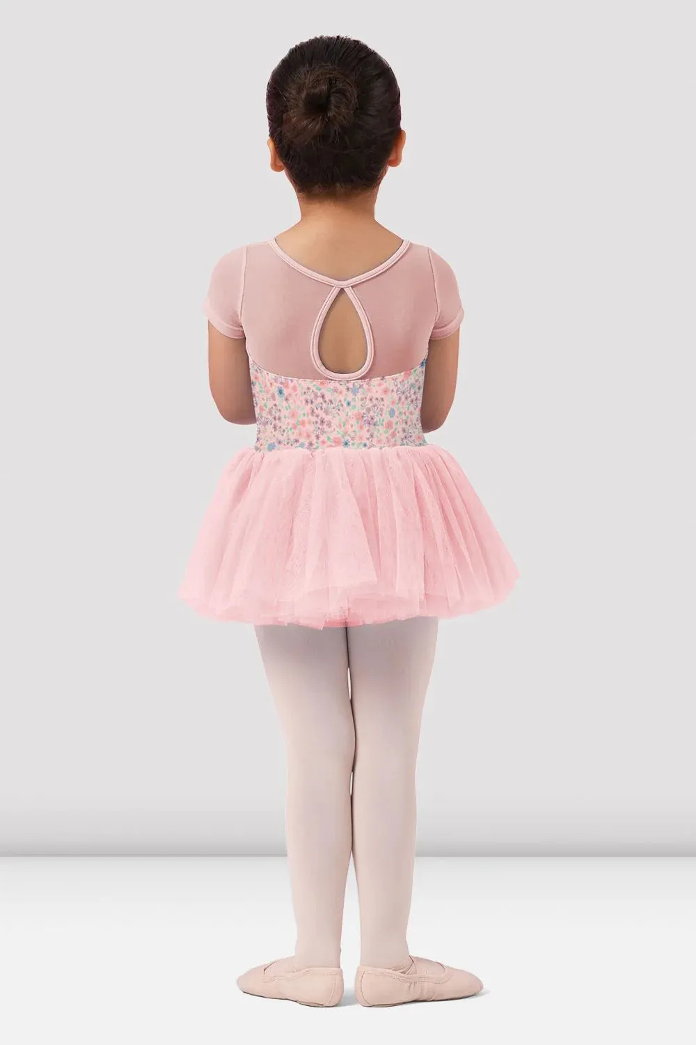 Mirella M1554C Ditsy Floral Cap Sleeve Tutu Dress