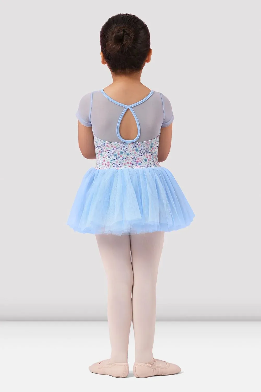 Mirella M1554C Ditsy Floral Cap Sleeve Tutu Dress