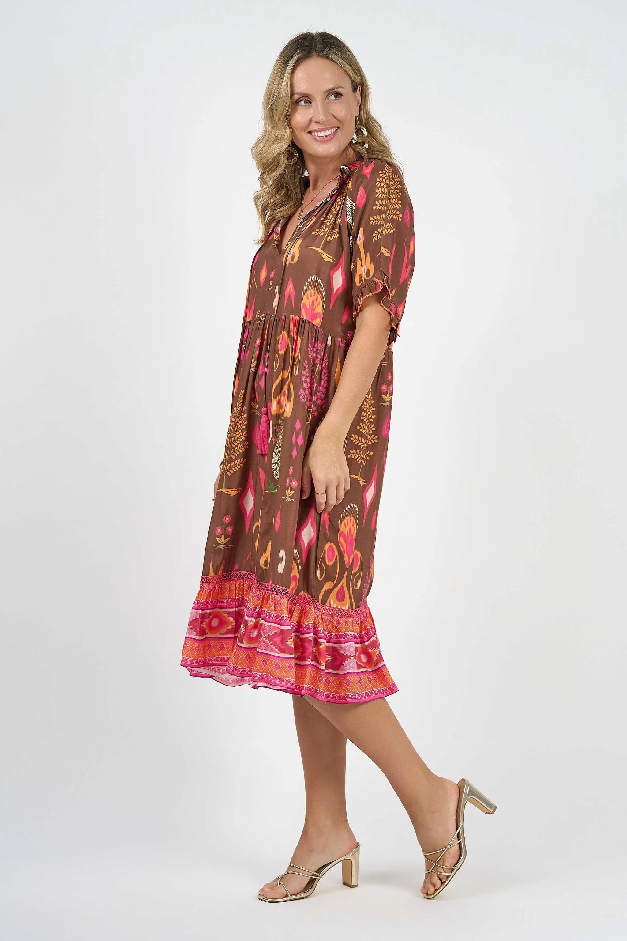 Molly Short Sleeve Dress Delta (Outlet - Final Sale Product)