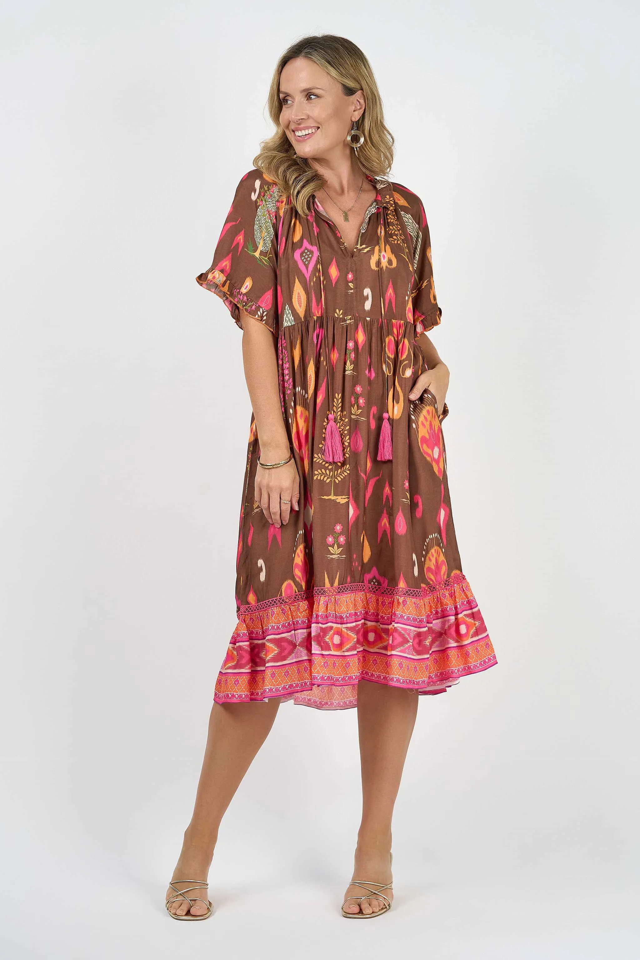 Molly Short Sleeve Dress Delta (Outlet - Final Sale Product)