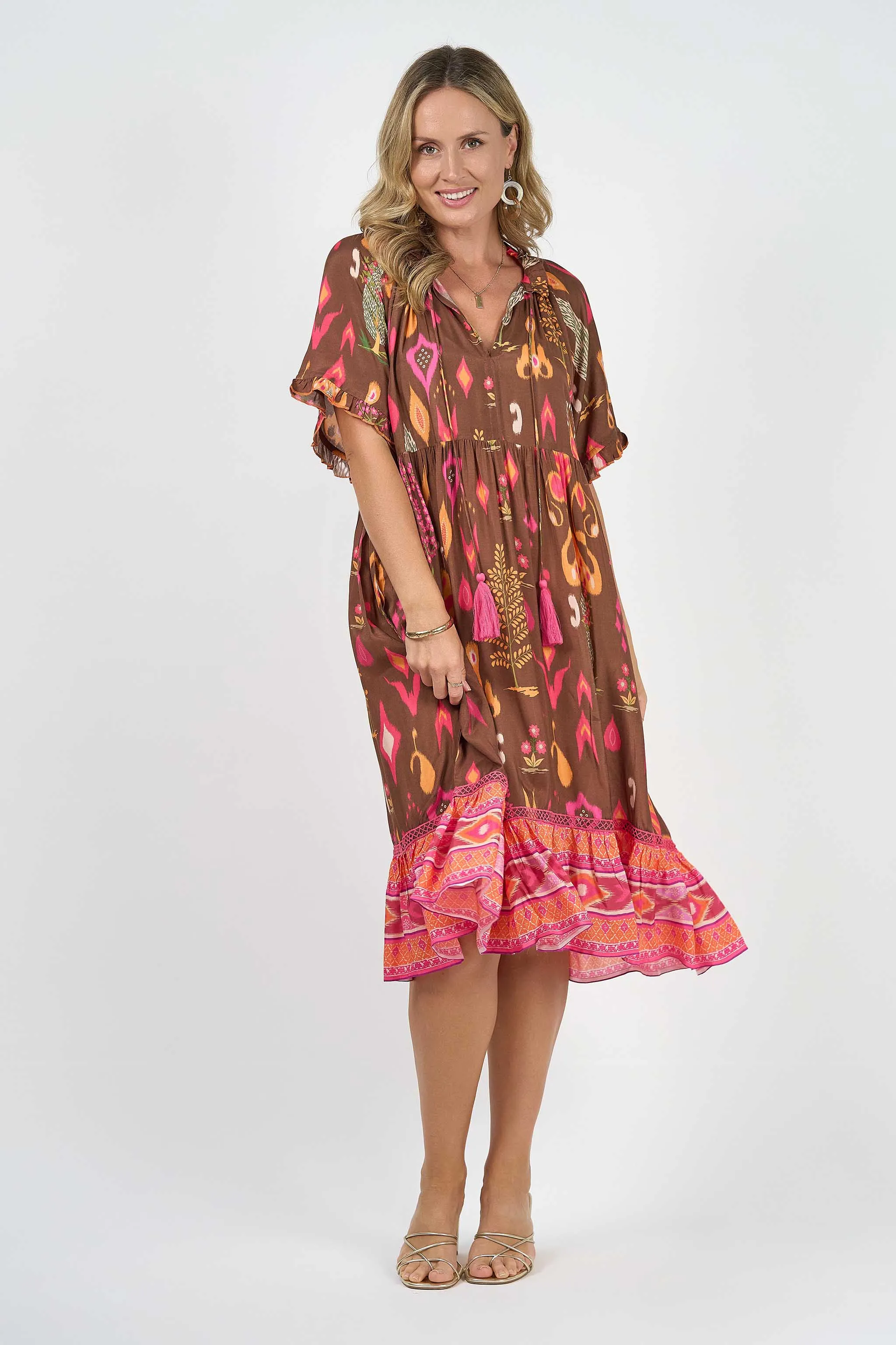 Molly Short Sleeve Dress Delta (Outlet - Final Sale Product)