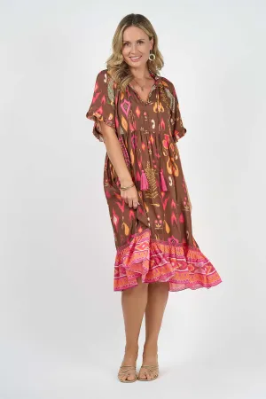 Molly Short Sleeve Dress Delta (Outlet - Final Sale Product)