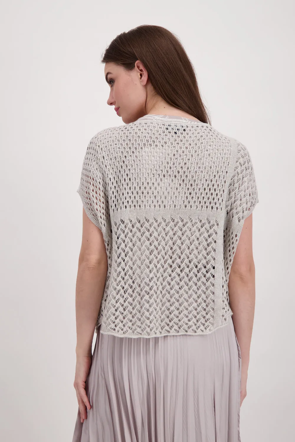 Monari Pullover Poncho Ajour M408091