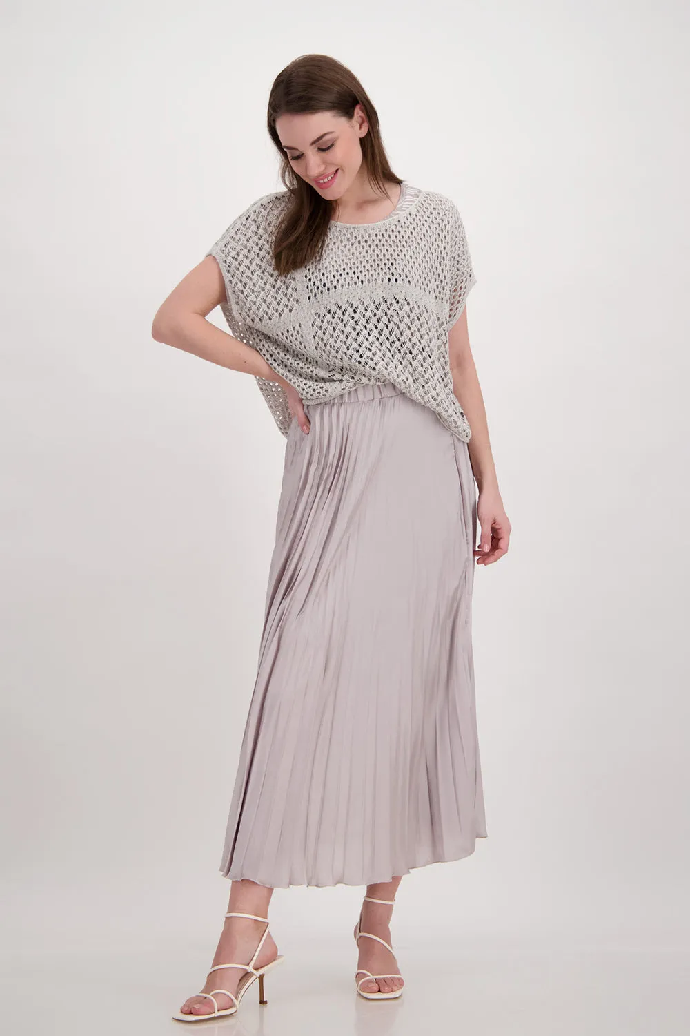 Monari Pullover Poncho Ajour M408091