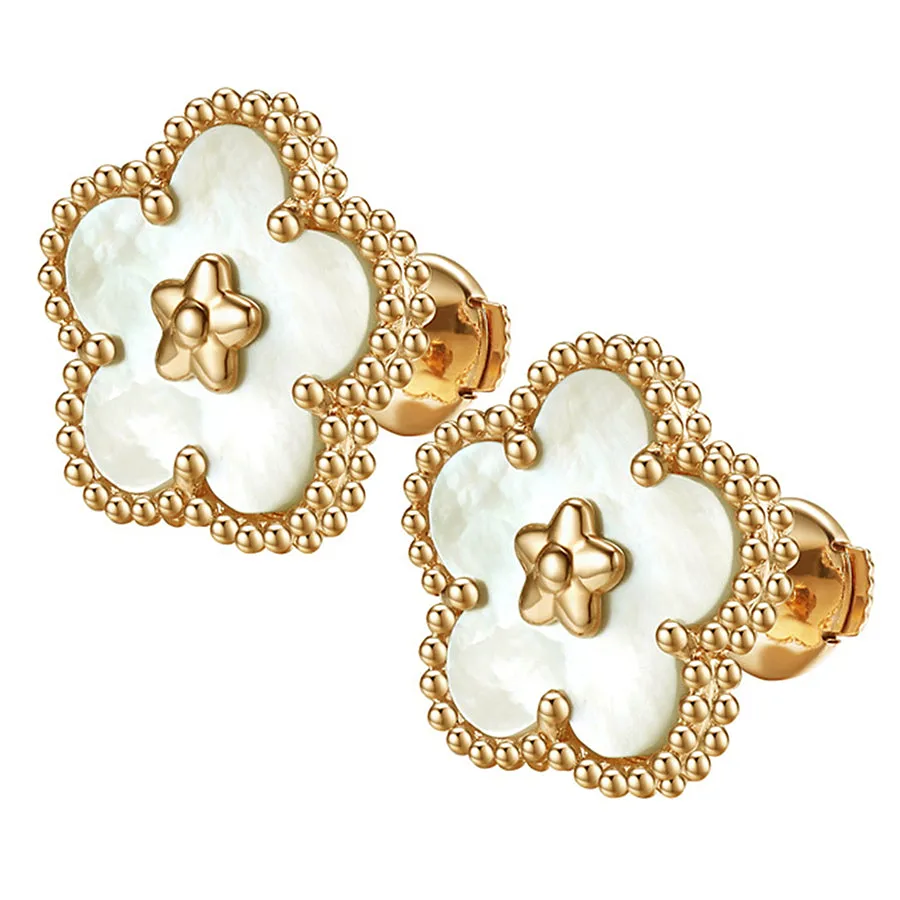 Mother of Pearl Flower Earrings