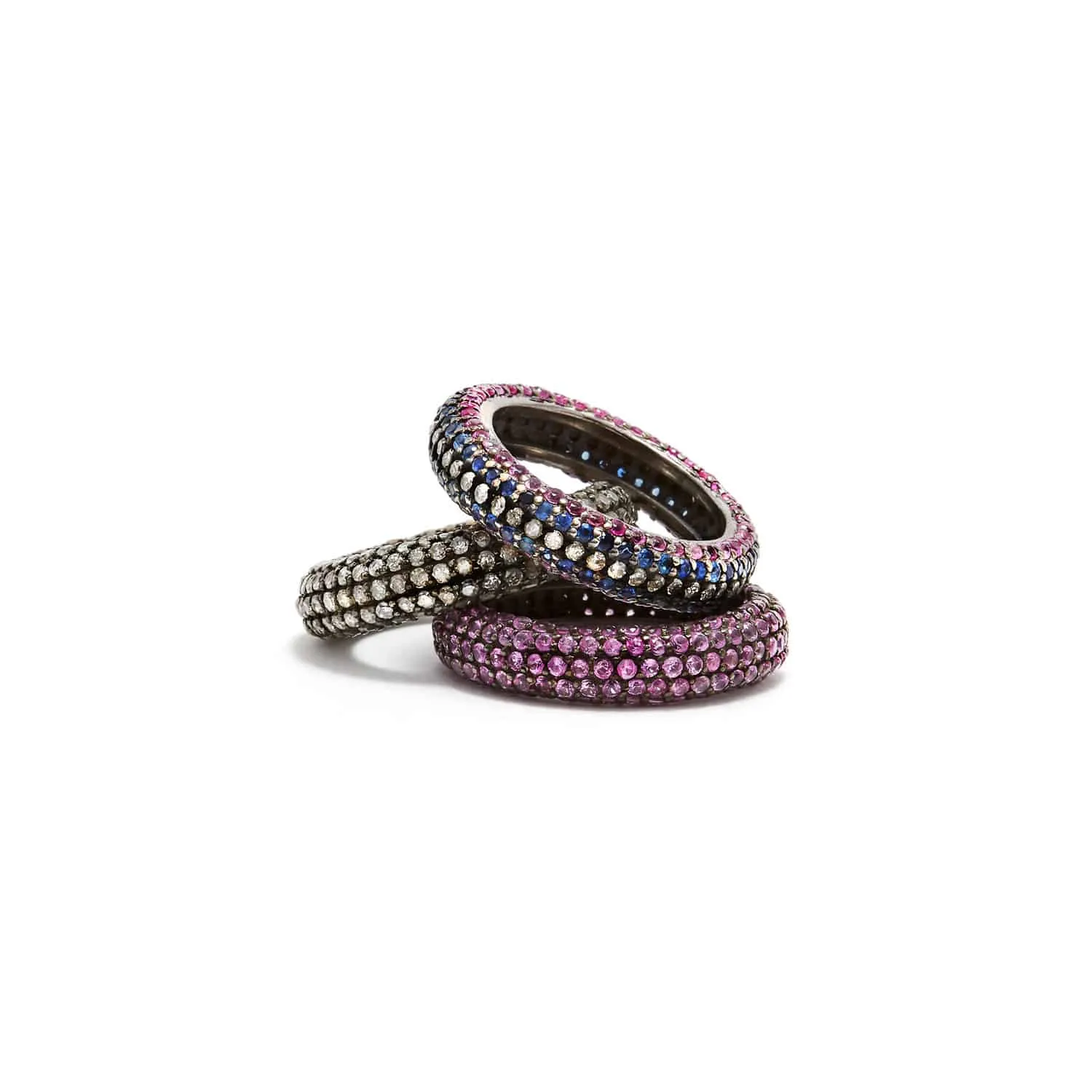 Multi Sapphire Curvee’ Band