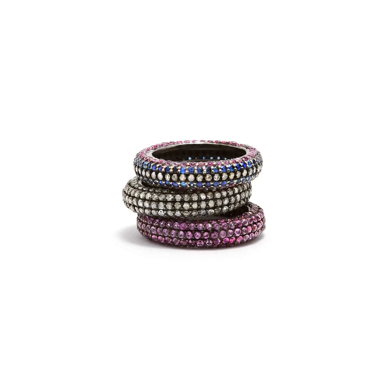 Multi Sapphire Curvee’ Band