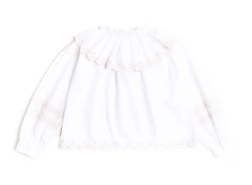 Nicole Miller Embroidery Blouse
