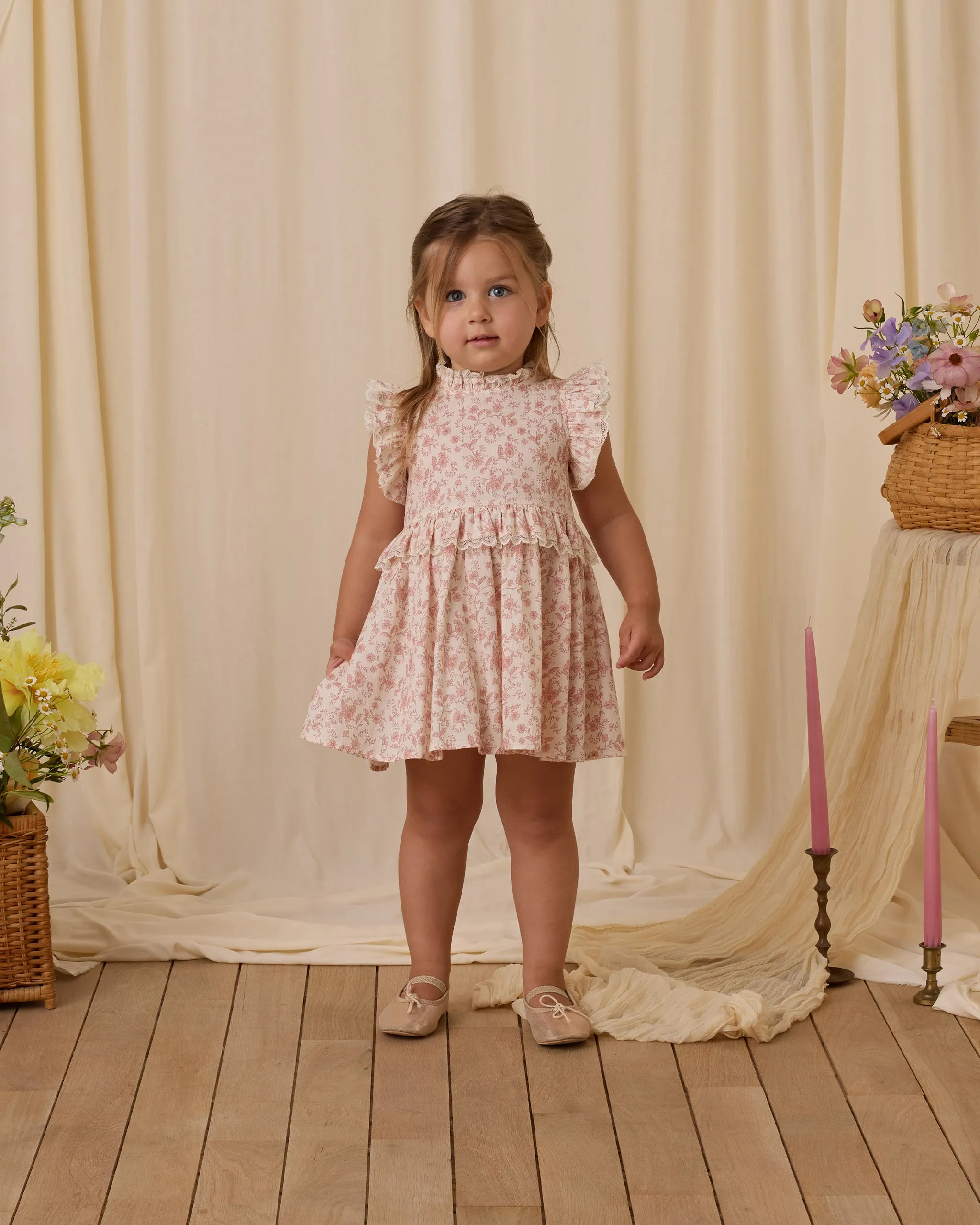 NORALEE Alice Dress | Pink Toile