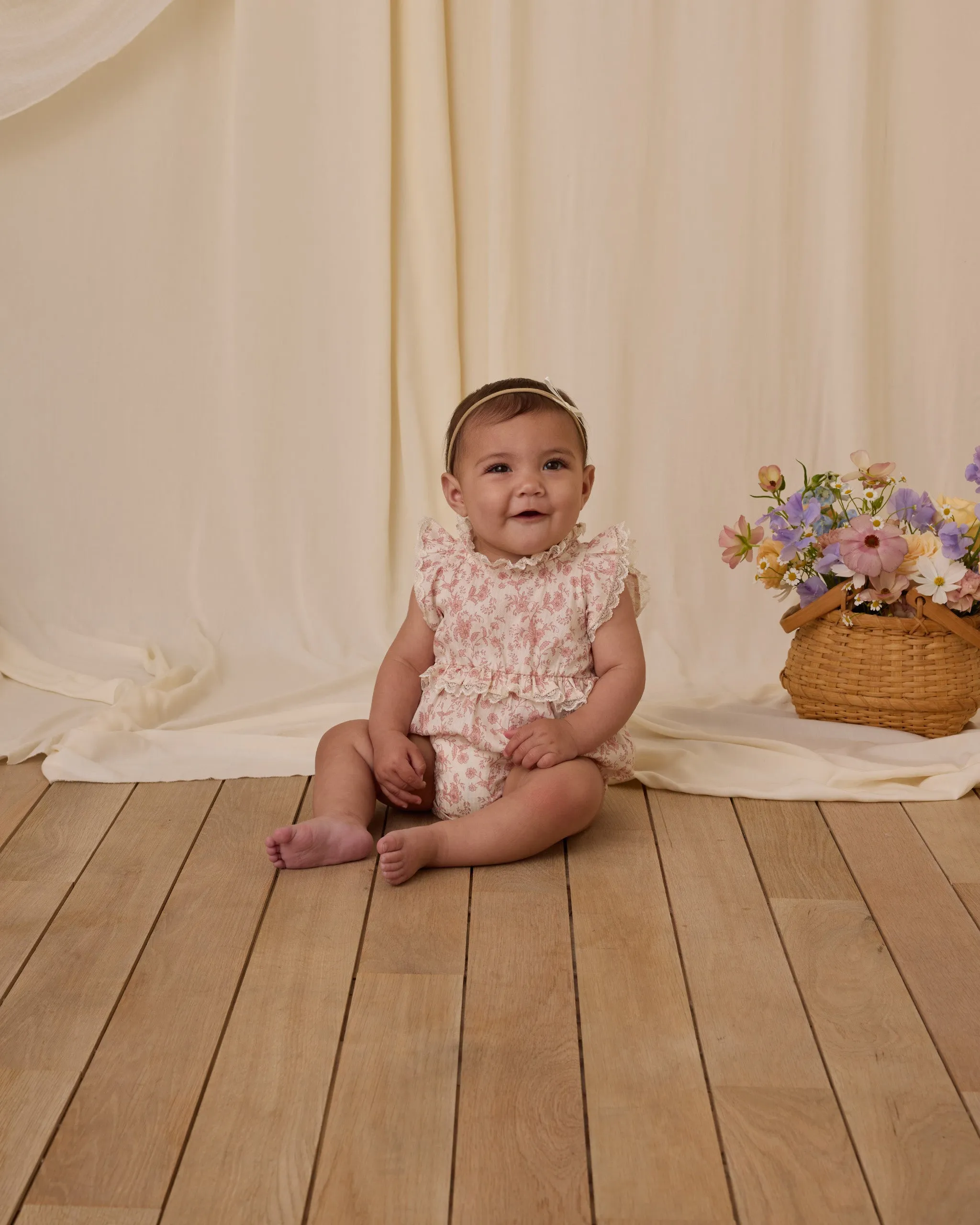 NORALEE Alice Romper | Pink Toile