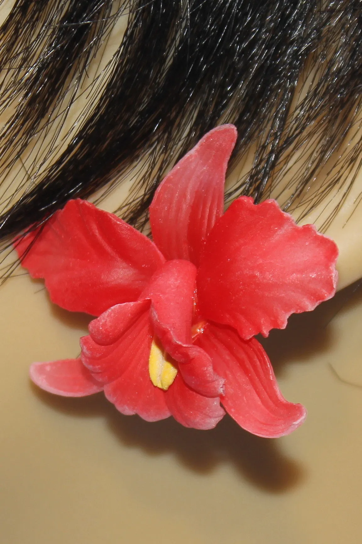 Orchid Flower Earrings