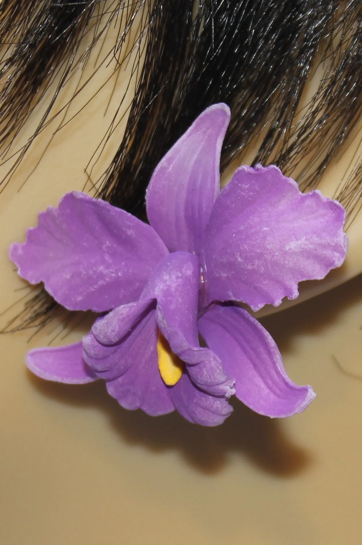 Orchid Flower Earrings