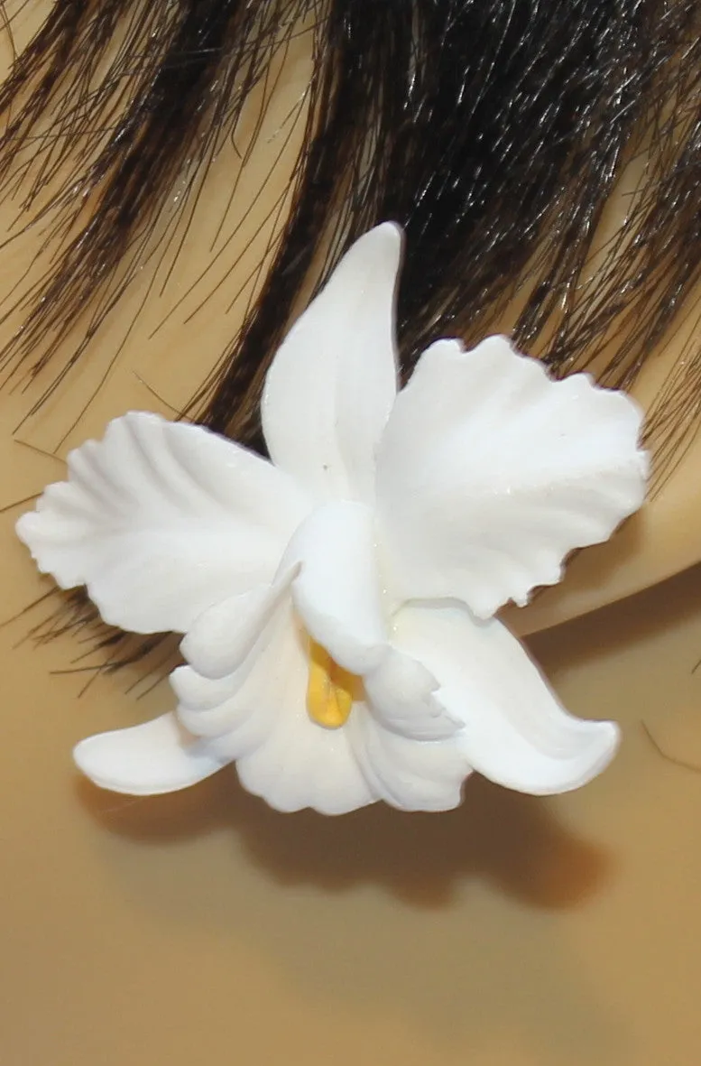 Orchid Flower Earrings