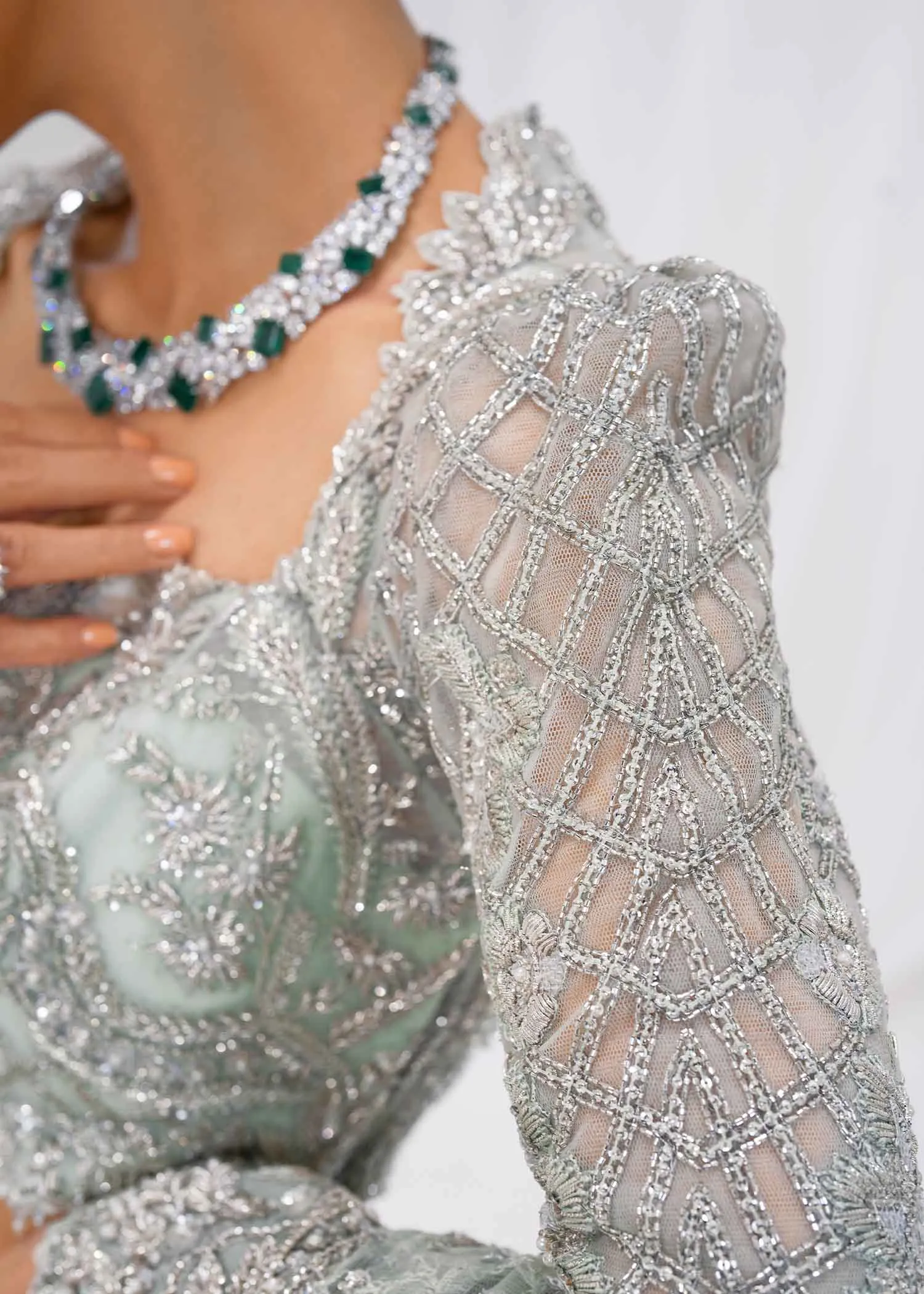 Pakistani Bridal Dress in Choli Lehenga Dupatta Style
