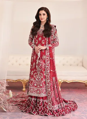 Pakistani Bridal Dress in Kameez Farshi Lehenga Style