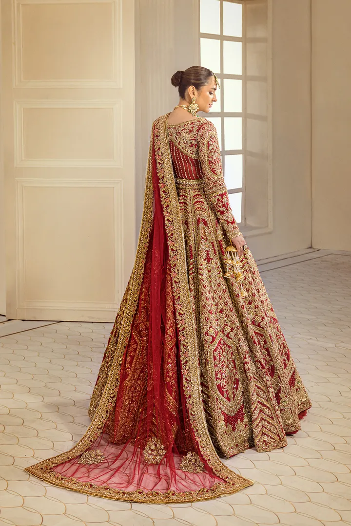 Pakistani Bridal Dress in Wedding Lehenga Choli Style