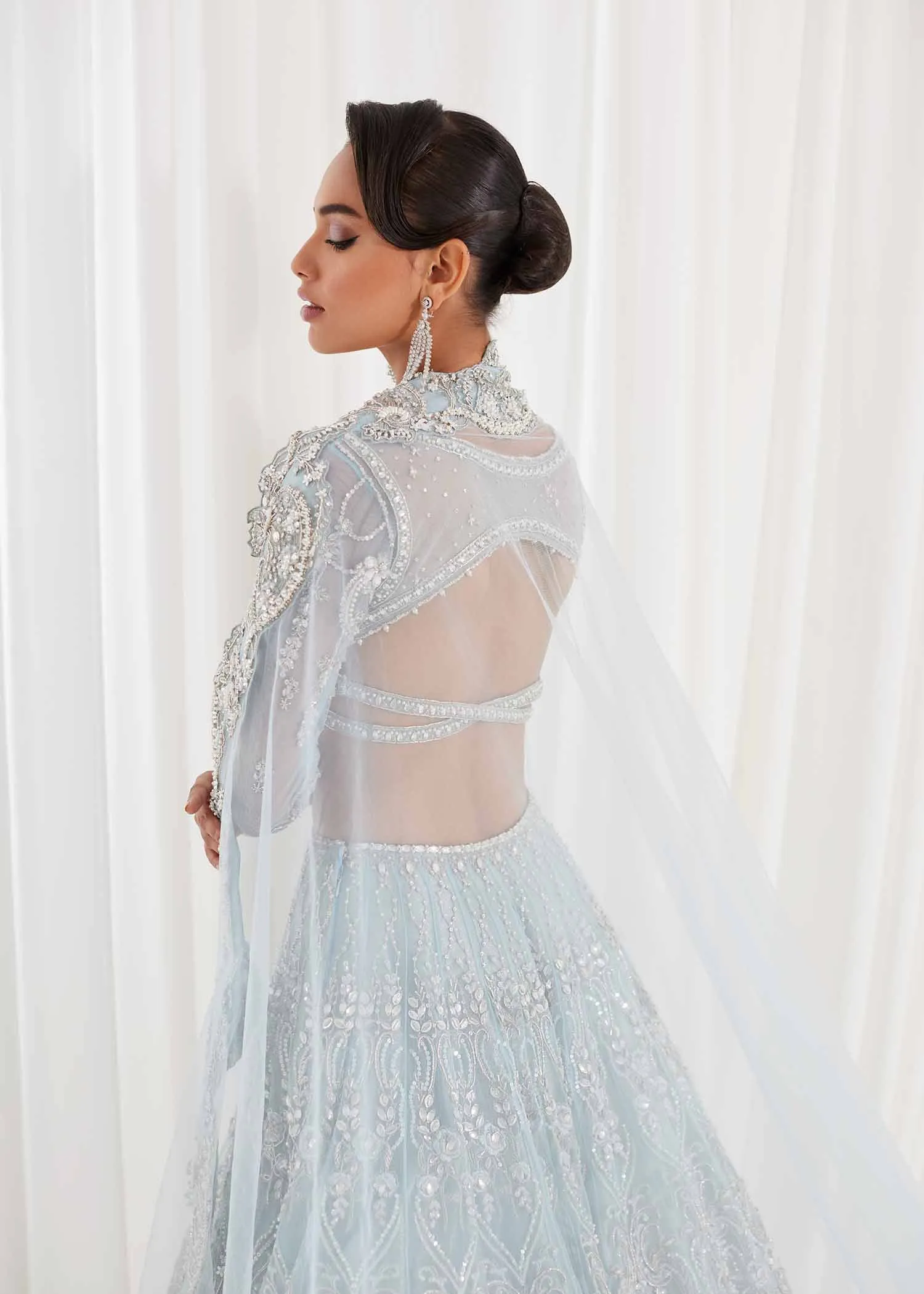 Pakistani Bridal Dress in Wedding Lehenga Choli Style