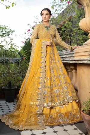 Pakistani Bridal Lehenga and Net Angrakha Frock Dress