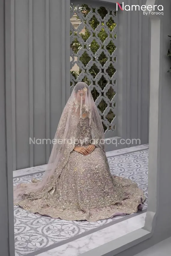 Pakistani Pishwas Bridal Lehenga Dress Online #BS581