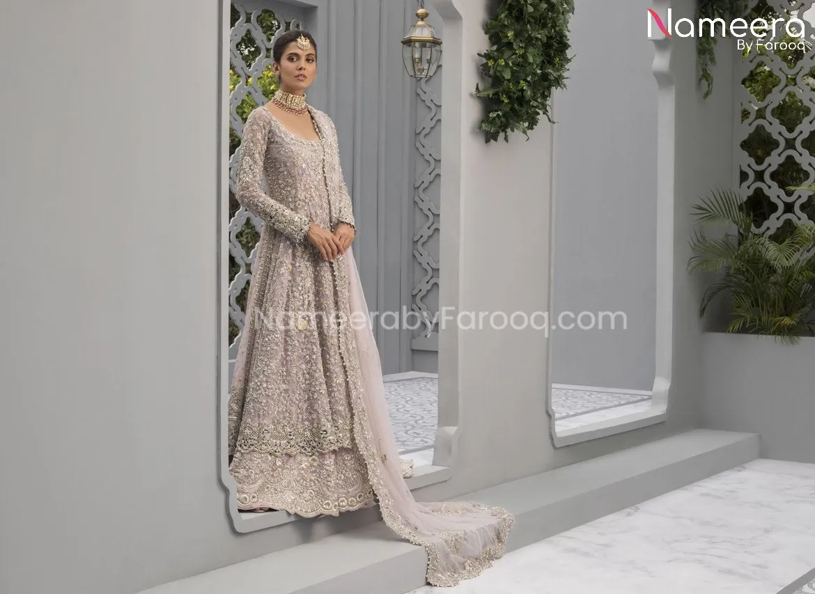 Pakistani Pishwas Bridal Lehenga Dress Online #BS581