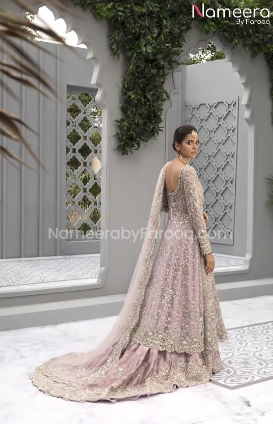 Pakistani Pishwas Bridal Lehenga Dress Online #BS581