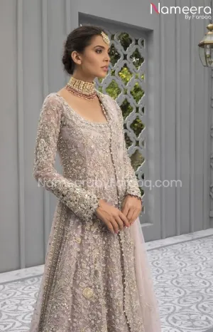 Pakistani Pishwas Bridal Lehenga Dress Online #BS581