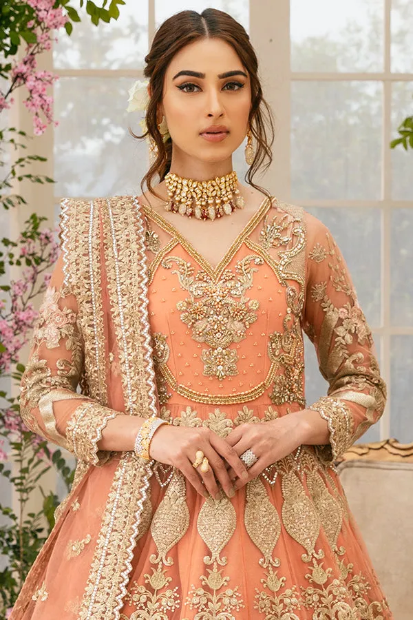 Pakistani Pishwas with Lehenga Dress for Bride #BS850