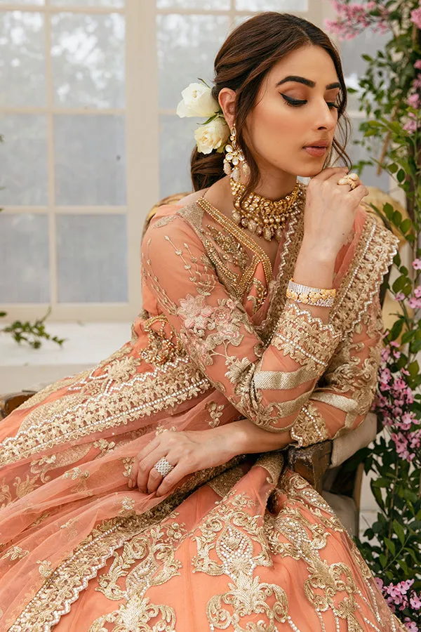 Pakistani Pishwas with Lehenga Dress for Bride #BS850