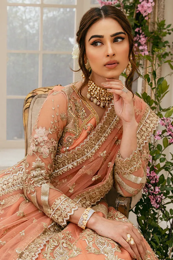 Pakistani Pishwas with Lehenga Dress for Bride #BS850