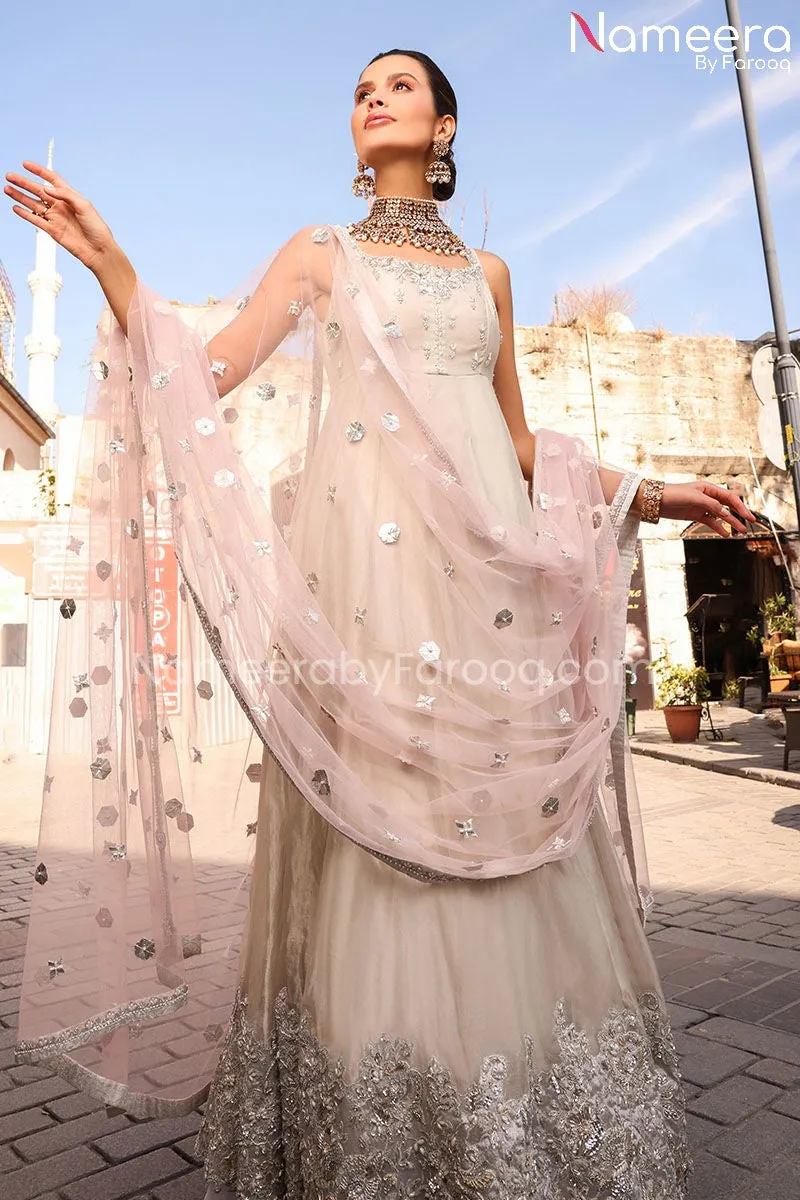 Pakistani Traditional Pishwas Dress for Bride #BS673