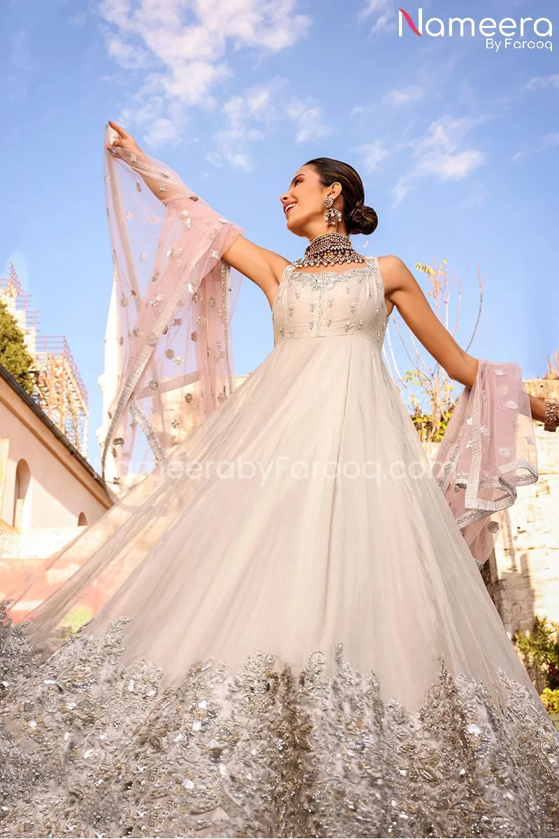 Pakistani Traditional Pishwas Dress for Bride #BS673