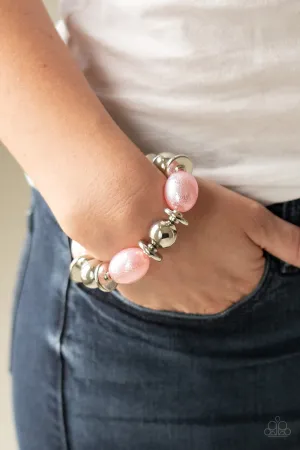 Paparazzi Big League Luster - Pink Bracelet