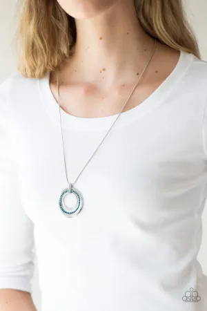 Paparazzi Gather Around Gorgeous - Blue Necklace