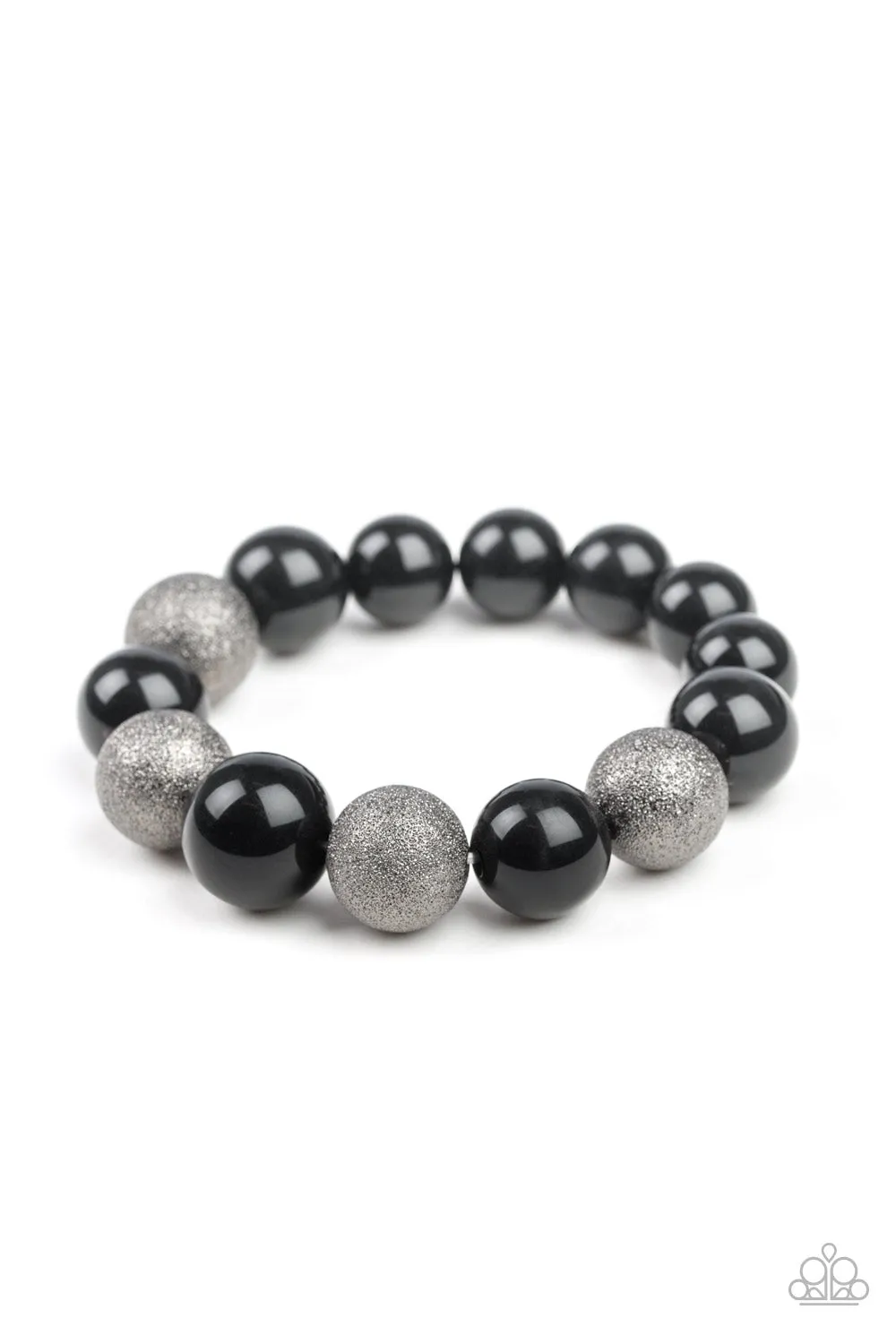 Paparazzi- Humble Hustle - Black Bracelet