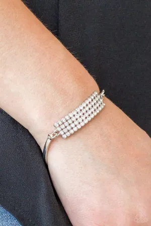 Paparazzi - Top-Class Class - White Bracelet
