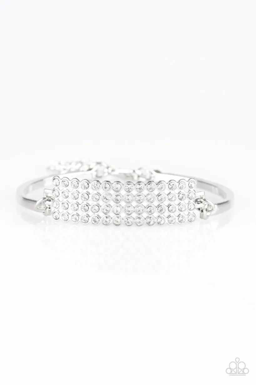 Paparazzi - Top-Class Class - White Bracelet