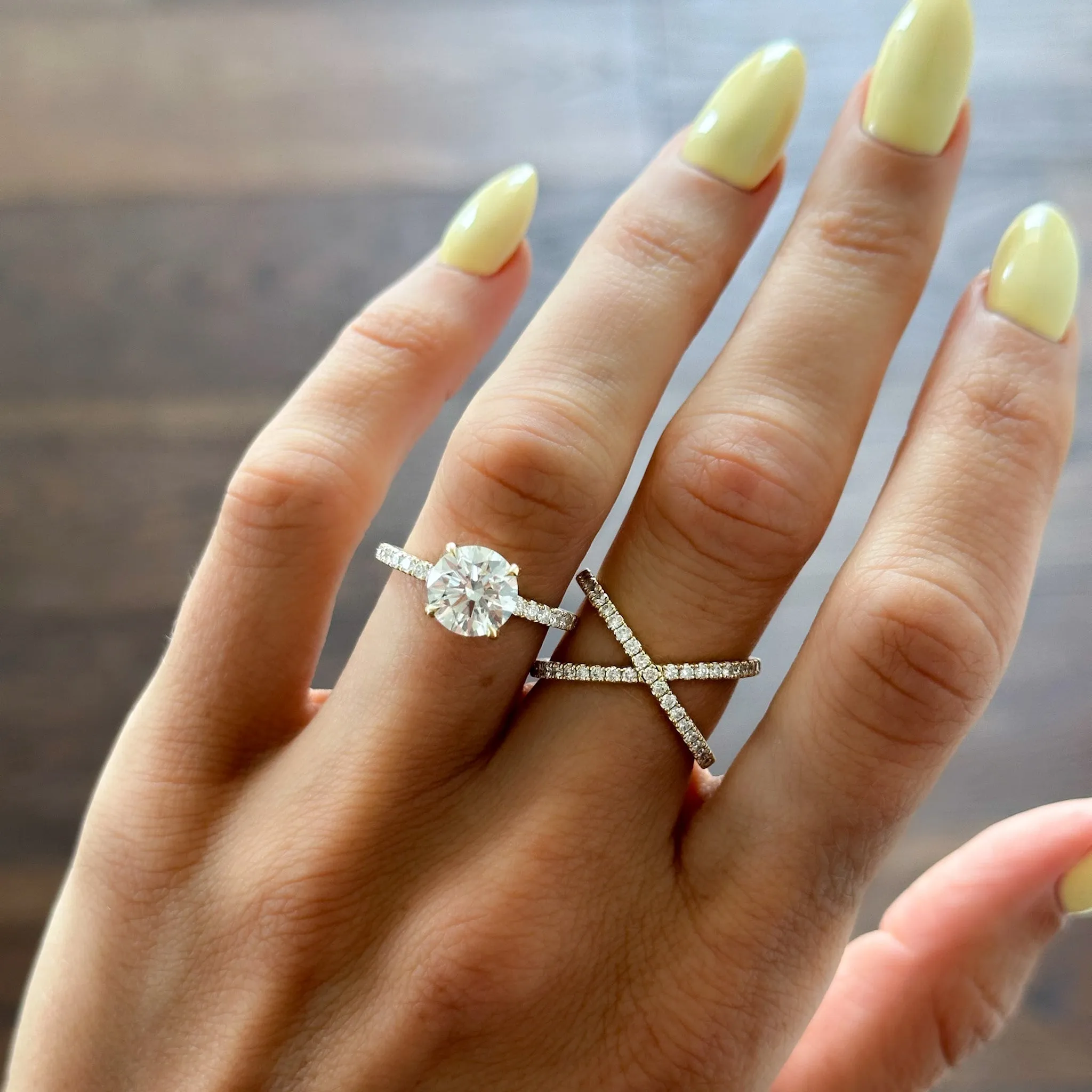 Pavé X Diamond band