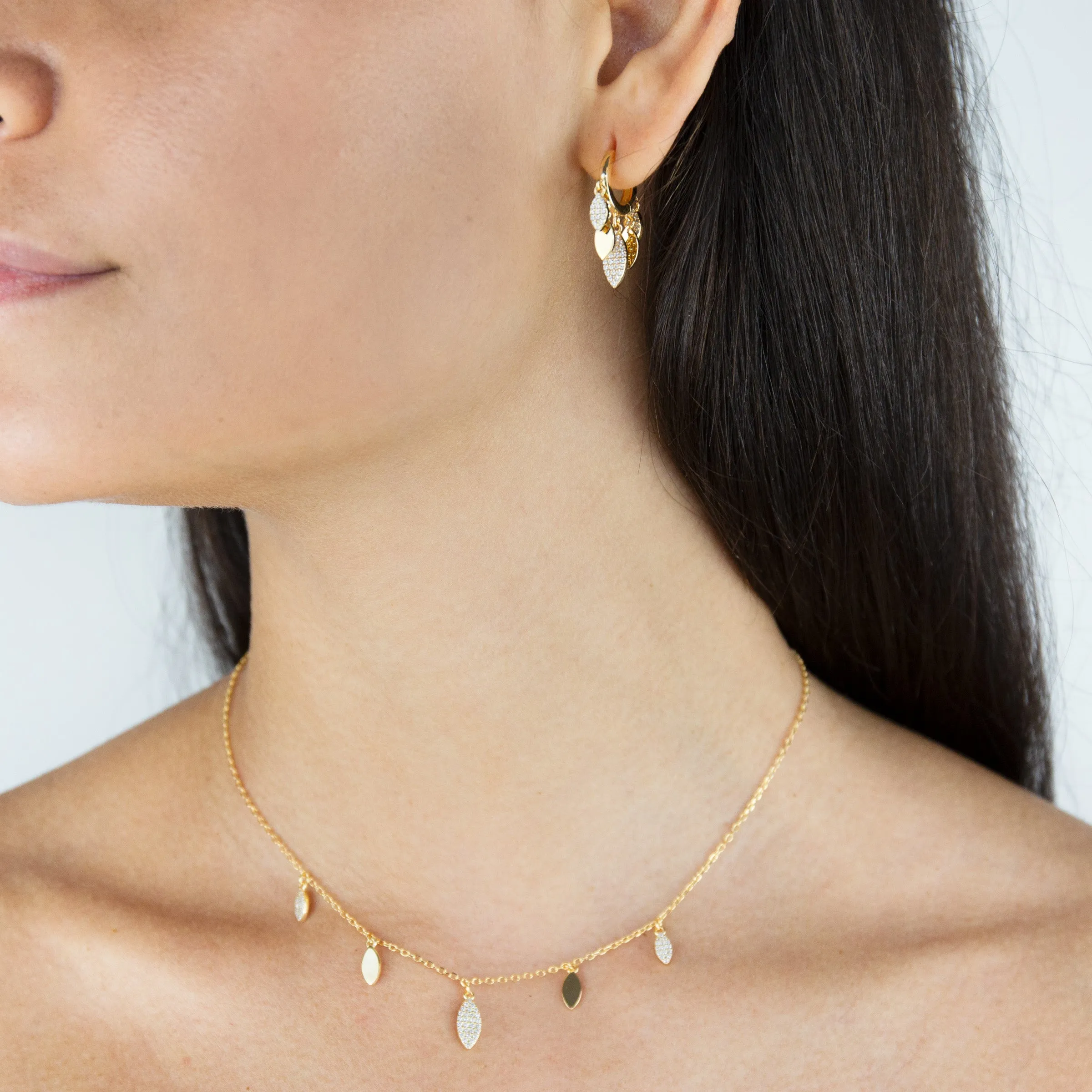 Pavé X Solid Teardrop Combo Set