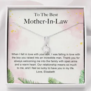 Personalized For My Mother In Law Gift From Daughter In Law