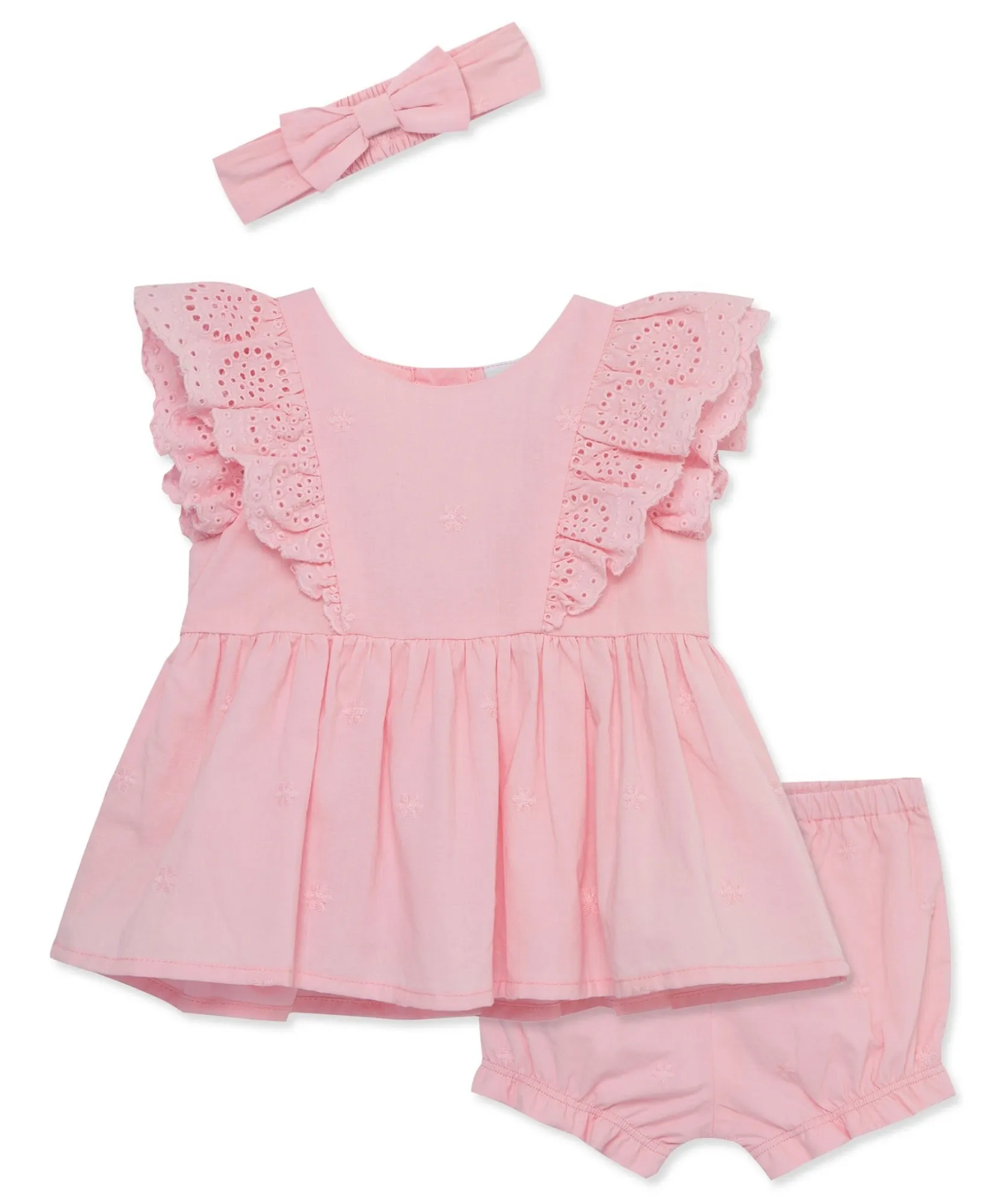 Pink Eyelet Sunsuit