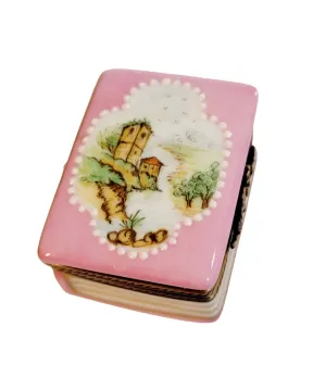 Pink French Book with River Home