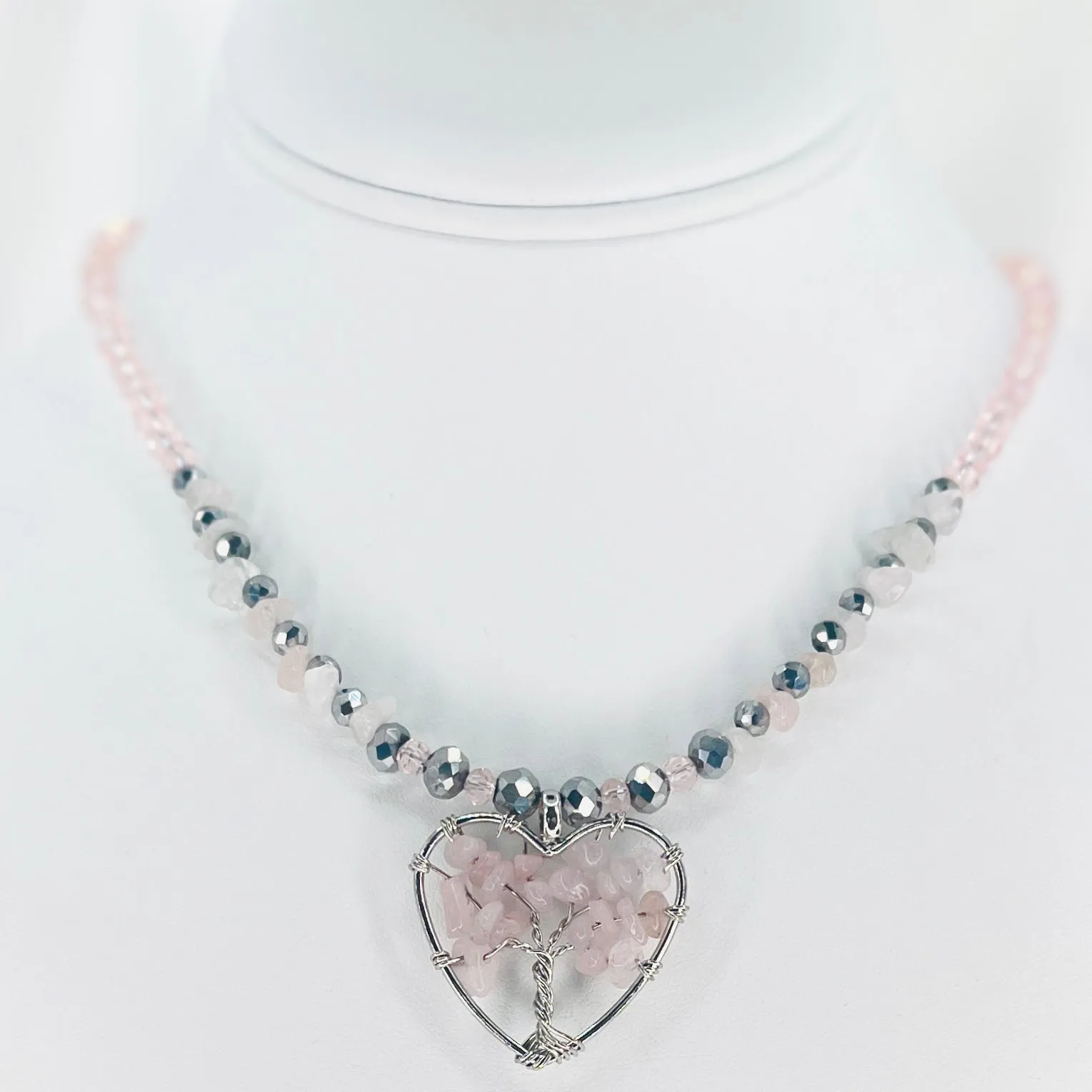 Pink Gemstone Tree – A Symbol of Love and Positivity, Heart