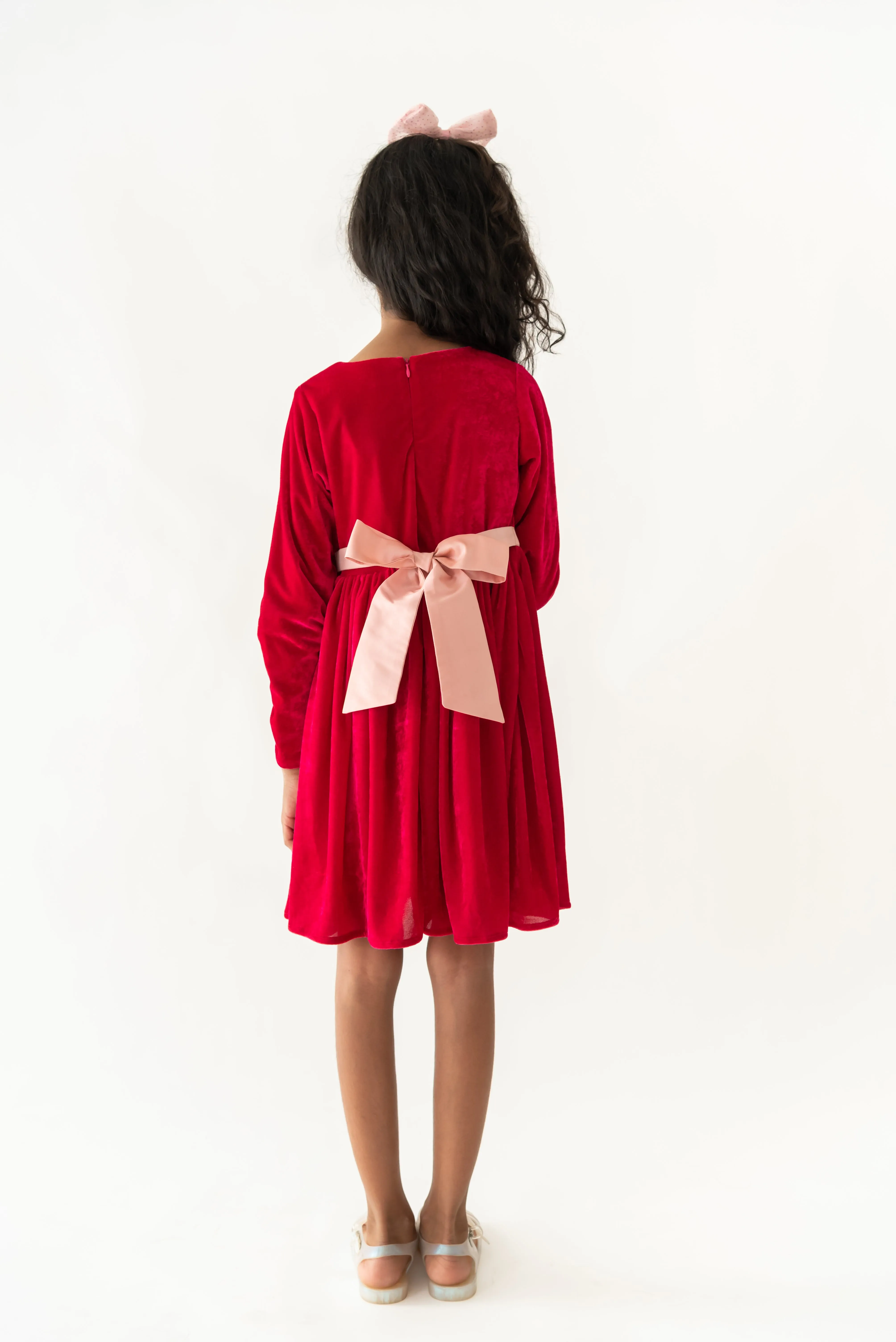 Pink Glitter bow dress