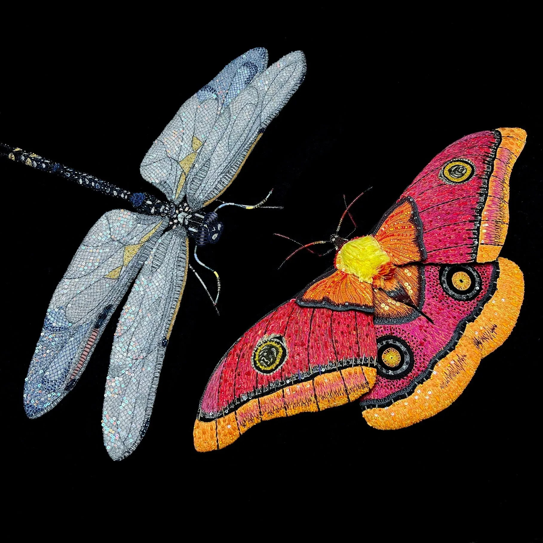 Pink Moth Wall Adornment