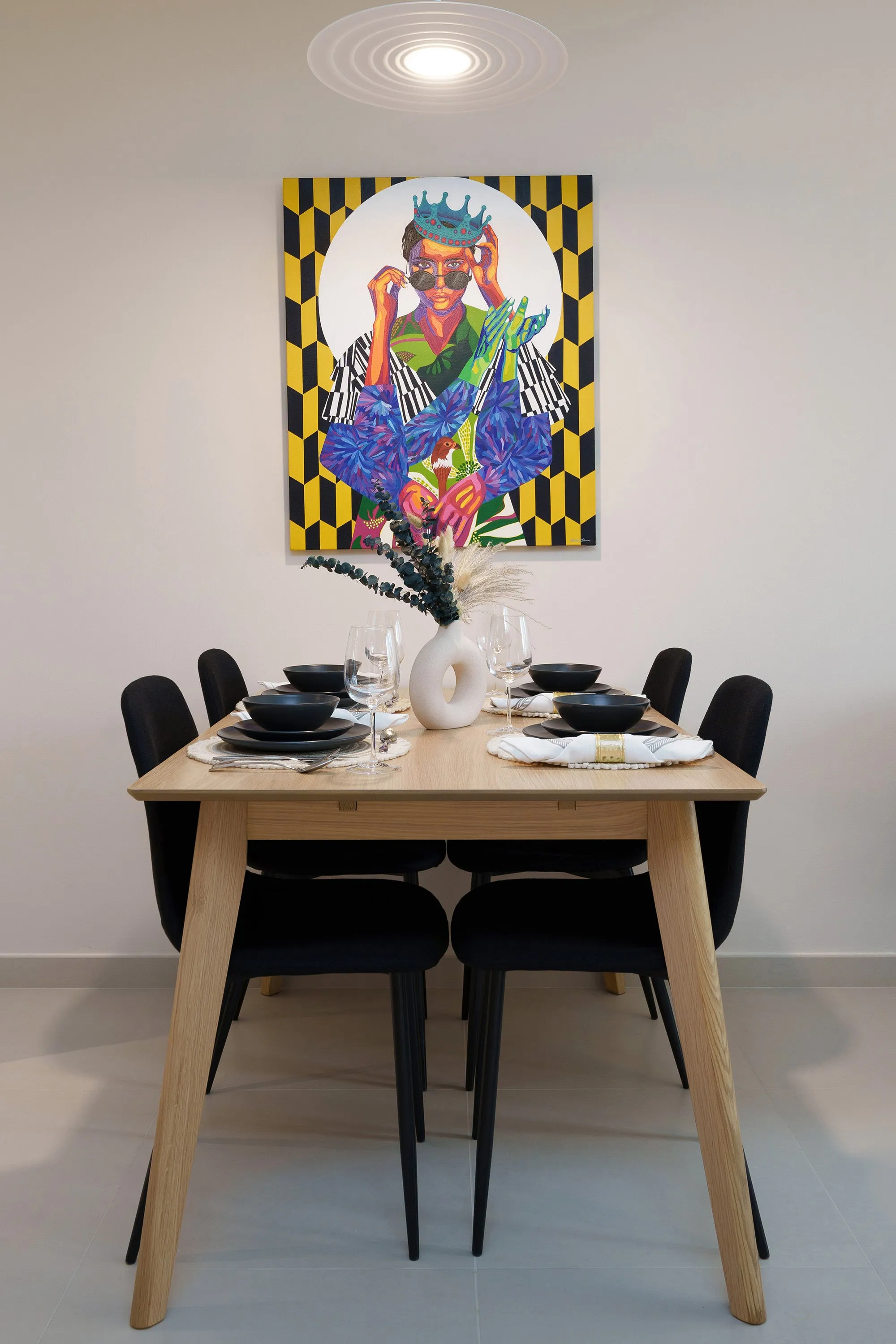 Posh & Arty Apt w/ Direct Burj Khalifa & Fountains Views